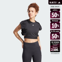 ราคา adidas เทรนนิง เสื้อครอปแขนกุด Power AEROREADY ผู้หญิง สีดำ IA1034 (22439574820)