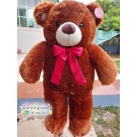ราคา ตุ๊กตาหมีตัวใหญ่ ขนนุ่ม ขนาด1เมตร โบว์คละสี (15157637075)