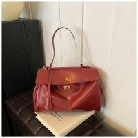 ราคา สีไวน์แดง ผู้หญิง 2024 ใหม่แฟชั่นความจุขนาดใหญ่กระเป๋าสะพายไหล่เดี่ยวสําหรับการเดินทางและทํางานกระเป๋าสะพายข้าง (22765512893)