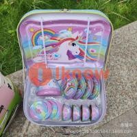 ราคา I Know Kids Tea Party Set For Little Girls Mermaid Gift Pretend Toy Tin Tea SetPrincess Tea Time Kitchen Pretend Play Tea Set Toys (20507575558)