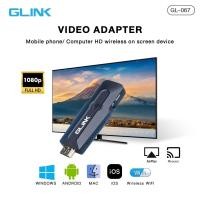 ราคา ตัวแปลงสัญญาณภาพ มือถือ แท็บแล็ต ขึ้นจอทีวี GLINK รุ่น GL 067 Video Adapter HD Wireless TO HDMI (22100520988)