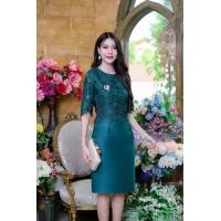 ราคา All Ladies เดรสทรงยอดนิยม ผ้าสวยพรีเมี่ยมทอลายแน่น ๆ เดรสออกงาน (21407359658)
