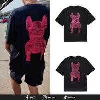 ราคา เสื้อยืด NEON ลายน้องหมา LW สกรีนสีชมพูสะท้อนแสง (21220088614)