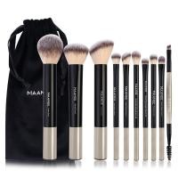 ราคา MAANGE เซ็ตแปรงแต่งหน้า 10ชิ้น พร้อมถุง ด้ามแปรงคริสตัล ท่อแปรงอลูมิเนียม ขนแปรงนุ่ม เซตแปรงแต่งหน้า (22980466324)