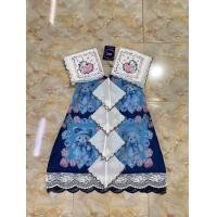 ราคา มินิเดรสผ้าเช็ดหน้า คอปก พิมพ์ลาย น่ารัก ใส่สบาย (22779910051)