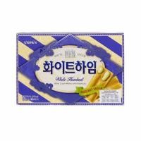 ราคา ส่งฟรี ขนมเกาหลี crown heim white cream wafers with hazelnut บิสกิตสอดไส้ครีมเฮเซลนัท 142g 쵸코하임 มีเก็บปลายทาง (16465543165)