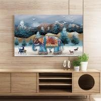 ราคา สไตล์จีน High End LCD TV ป้องกันฝุ่น 2021 ใหม่บ้าน 55 นิ้ว 65 นิ้วแขวนสไตล์ TV SHIELD โดย Demonyea (20060042616)