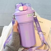 ราคา Sanrio แก้วสแตนเลส Kuromi ขวดน้ําเก็บความเย น่ารักแก้วเก็บอุณหภูมิ ของขวัญMelody (21728069008)