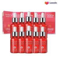 ราคา เซรั่มทับทิม One spring ชุด 10 ชิ้น สุดคุ้ม เซรั่มหน้าขาวเนียนใส ผิวเรียบเนียน ด้วยสารสกัดจากทับทิม (22220397918)
