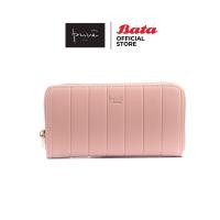 ราคา Bata บาจา ยี่ห้อ Prive กระเป๋างสตางค์ กระเป๋าใส่เงิน กระเป๋าสตางค์ทรงยาว สำหรับผู้หญิง รุ่น Nica สีชมพู 9045125 (10655529912)