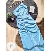 ราคา SG028 เดรสออกงาน ไหล่เบี่ยงเอวจับย่น ชายกระโปรงผ่าด้านข้าง มีซิปหลัง เย็บจีบย่น 1 ข้าง กระโปรงผ่าด้านหน้า พร้อมส่ง (21574450305)