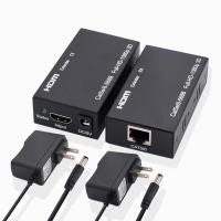 ราคา พร้อมส่ง 60M Extender HDMI To LAN Port RJ45 Network Cable Extender Over by Cat 5e 6 1080p Black (22743696757)