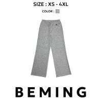 ราคา Bemingpants067 XS 4XL Beming Sweatpants วอร์มขายาว เอวผูกเชือกได้ ใส่ได้ทั้งเอวสูงเเละต่ำ ผ้านุ่ม (23075335910)