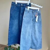 ราคา พร้อมส่ง BabarryJeans กระโปรงยีนส์ งานนำเข้า เกรด Premium สียีนส์ ผ่าหลัง ยาว 31 นิ้ว (21599984003)