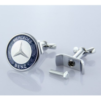 ราคา ZR ฝาครอบโครเมี่ยมดัดแปลงตรารถยนต์ด้านหน้ารถ38มม สำหรับ Mercedes Benz AMG W203 W204 AMG Brabus C E S Class W220 W211 W210 (17945505488)