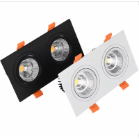 ราคา ไฟสปอร์ตไลท์ Led สองชั้น220V สปอตไลท์ไฟ LED โคมไฟติดเพดานโคมไฟ Led ทรงซังข้าวโพดดาวน์ไลท์15W 12W 7W (22510436552)