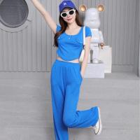 ราคา ชุดเซ็ท Set เสื้อ กางเกงขายาว Nine colors ผ้าร่องยืดเยอะ ชุดเซ็ทผู้หญิง กางเกงขายาวผู้หญิง กางเกงขาบานราคาถูกTZ892 (22043264119)