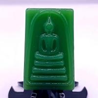 ราคา K245 พระสมเด็จ พิมพ์ใหญ่ วัดระฆัง เนื้อแก้ว สีเขียว ขนาด 3 5X4 5 ซม สมเด็จพุฒจารโต เลี่ยม กรอบพระ ทองไมครอน (21410449711)