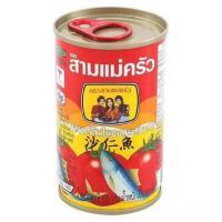 ราคา ปลากระป่องสามแม่ครัวปลาซาร์ดีนในซอสมะเขือเทศ เเบบฝาดึง1แพ็คมี10กระป่อง (21754923770)