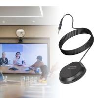 ราคา ELSEN ไมโครโฟนประชุม3 5Mm ไมค์คอมพิวเตอร์ปลั๊กแอนด์เพลย์หลายทิศทางคอนเดนเซอร์ไมโครโฟนสำหรับการสนทนาการประชุมทางไกลผ่านจอภาพการบันทึก (22063600095)