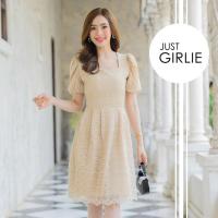 ราคา คอลเลคชั่นครีม เบจ น้ำตาล เดรสออกงานสีครีม ชุดลูกไม้ครีม ธีมสีครีม ชดราคาถูก มีไซส์ S M L XL (21602866341)