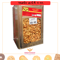 ราคา ขนมปังเอบีซี วารีบิสกิต ขนมปังกรอบ ปี๊บใหญ่ 4 กก เค็มๆ มันๆ ขนมปังABC ขนมปี๊บ (22860375950)