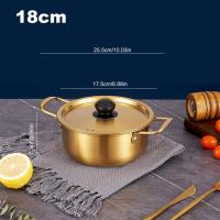 ราคา 1ชิ้นบะหมี่ราเม็งเกาหลีหม้ออลูมิเนียมหม้อพร้อมฝาก๋วยเตี๋ยวไข่นมหม้อปรุงซุปอุ่นเร็วสำหรับเครื่องครัว18 20 22ซม (19620010029)