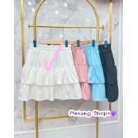 ราคา กระโปรงสั้นผู้หญิง ขนมชั้น สไตล์ Y2K มีซับใน ไซต์ใหญ่ สาวอวบ (21497443839)