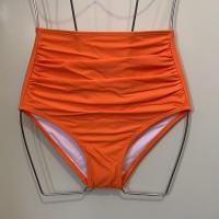 ราคา K Swimwear T2229 กางเกงว่ายน้ำ เอวสูง สีดำ สีส้ม (17354815384)