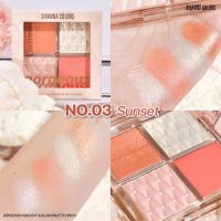 ราคา HF8112 Sivanna Gorgeous Highlighter Blush Palette ไฮไลท์ แอนด์ บลัช 11 กรัม (21506301563)