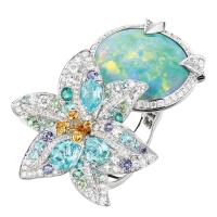 ราคา ดอกลิลลี่แบบเจาะชายแดนพร้อมเซอร์โคเนียมโอปอลแหวนโอปอล Euramerican เครื่องประดับแฟชั่นขายส่ง (19986434659)