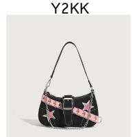 ราคา Y2KK Original Niche Designไหล่เดี่ยวขนมปังฝรั่งเศสกระเป๋าผู้หญิง 2023 ใหม่Y2Kหวานเผ็ดสาวHigh Endรักแร้กระเป๋า (22285691113)