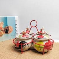 ราคา กระปุก ชุดพวงเครื่องปรุง พวงเครื่องปรุง โถใส่น้ำปลา เซรามิก ชุดเครื่องปรุง โถใส่เครื่องปรุง พวงเครื่องปรุงก๋วยเตี๋ยว ลายไก่ 1ชุดได้โถ4ชุด และ พวงหิ้ว (22505360815)