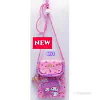 ราคา กระเป๋าสะพายห้อยคอฝาปิด กระเป๋าใส่เศษสตางค์ ลายเจ้าหญิงลายลิขสิทธิ์ ลาย Sanrio สินค้าขายดี (22696276701)