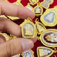 ราคา จี้พระทอง พระพรหม สี่หน้าขัดเงาฐานลายกนก ทองเยาวราช GI B012 (23002654643)