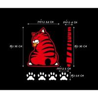 ราคา Stickerสติ๊กเกอร์แมวปัดน้ำฝนแบบตัดสะท้อนแสง พร้อมส่งค่ะ (19568959385)