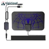 ราคา Indoor Digital Hdtv Antenna With Detachable Signal Amplifier Converter Free Full Hd Channels Antenna Spider Texture Pattern (21127862930)