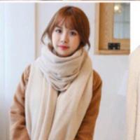 ราคา ผ้าพันคอกันหนาว ผ้าพันคอไหมพรมญี่ปุ่น ผ้าพันคอไหมพรม (17429820344)