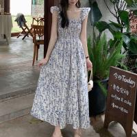 ราคา เดรสยาวแขนกุด ลายดอกไม้ ชุดไปเที่ยว ชุดไปทะเล ไปคาเฟ่ (20965255992)