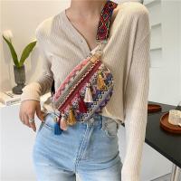 ราคา ผู้หญิงกระเป๋าเอวสไตล์พื้นบ้าน ที่มีสายรัดปรับได้สีสันหลากหลายด้วยการตก แต่งขอบสีกากี น้ำเงิน เหลือง (18685803039)