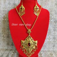 ราคา สร้อยคอพญานาค มี 3 สี สินค้ามีพร้อมส่ง เครื่องประดับอีสาน สร้อยคอพร้อมต่างหู (22157158610)