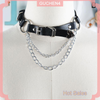 ราคา GUCHEN4 ผู้หญิงโกธิคเอวเข็มขัดหนัง Faux CHAIN Punk Choker leg Ring Jewelry (22605030890)