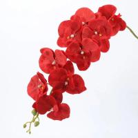 ราคา ช่อดอกไม้กิ่งยาวสำหรับการตกแต่งบ้านดอกกล้วยไม้ปลอมดอกไม้ปลอมของตกแต่งงานแต่งงานพวงหรีดบอนไซแบบทำมือ (21052748112)