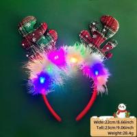 ราคา Truth COD ที่คาดผม เขากวาง LED หูกระต่ายเรืองแสงที่คาดผมดอกไม้ Deer Headband เครื่องประดับผมคริสต์มาส (22929931255)