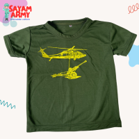 ราคา เสื้อยืดทหารเด็กสีพื้น ชุดทหารเด็ก คอสเพลย์ทหาร (21657225882)