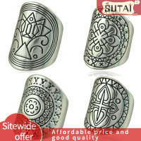 ราคา Lowest price SUTAI โบโฮ4ชิ้น เซ็ตวินเทจแกะสลักแหวนข้อนิ้วเงินทิเบตเครื่องประดับแหวนนิ้ว (22546083320)