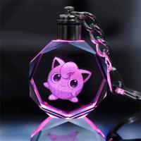ราคา LGJGHJG Childrens Toy Kids Toys Pendant Eevee Togepi Jigglypuff Luminous Keychain Pokemon Keyring Crystal Keychain Pikachu Keychain (16659555819)