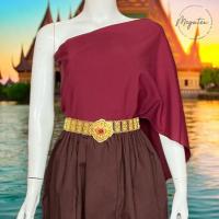 ราคา สไบผ้าด้าน ไม่เงา แบบโบราณ นางทาส มีให้เลือกหลายสี T0062 (23119591081)