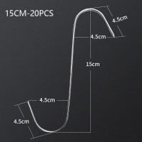 ราคา SkinSerene ตะขอสแตนเลสรูปตัวเอส20ชิ้น เครื่องมือสำหรับหั่นเนื้อสำหรับหั่นยาสูบไก่บาร์บีคิวไส้กรอกหมูตะขอย่างเบคอน (22581038852)