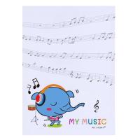 ราคา สมุดโน้ตดนตรี ปกสมุดเป็นพลาสติก สมุดฝึกเขียนโน้ตดนตรี My Music 2WinBookToys (20381657687)